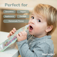 Reusable Food Pouches – Available in 3.4 oz, 5 oz, 7 oz, and Variety Packs