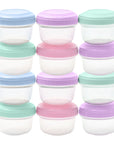 Plastic Baby Food Storage Containers (Set of 12)