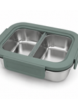 Stainless Steel Bento Box with Leak-Resistant Lid with 14 oz & 18 oz Sections