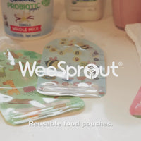 Reusable Food Pouches – Available in 3.4 oz, 5 oz, 7 oz, and Variety Packs