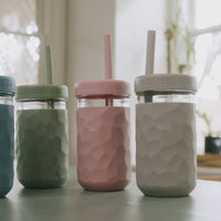 3-in-1 Glass Cups for Kids – 8 oz or 12 oz (Set of 4)