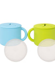 Silicone Snack Cups – Set of 2 with Lids