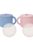 Silicone Snack Cups – Set of 2 with Lids