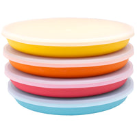 Bamboo Plates with Lids (Set of 4)