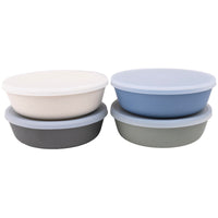 Bamboo Bowls with Lids (Set of 4) - 15 oz