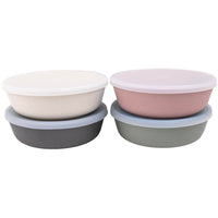 Bamboo Bowls with Lids (Set of 4) - 15 oz