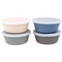 Bamboo Bowls with Lids (Set of 4) - 10 oz
