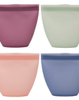 Reusable Silicone Snack Bags – Set of 4 (Kid-Sized)