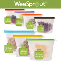 Reusable Silicone Storage Bags – Multi-Pack