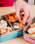 Stainless Steel Bento Box with Silicone Sleeve – Small
