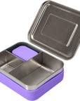 Stainless Steel Bento Box with Silicone Sleeve – Small