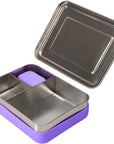 Stainless Steel Bento Box with Silicone Sleeve – Large