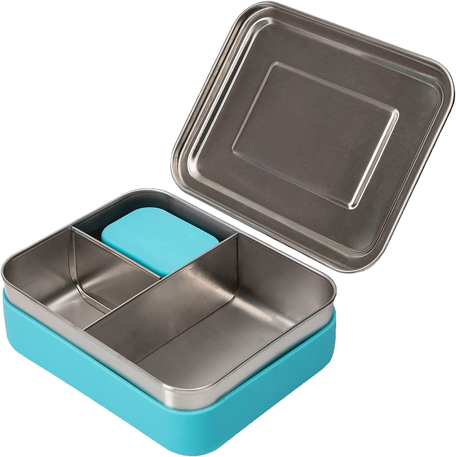 Pedeco Small Stainless Steel Kid Bento Box,Leak-Proof,2-Compartment,Lunch  Box with Portable Cutlery-…See more Pedeco Small Stainless Steel Kid Bento