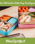 Stainless Steel Bento Box with Silicone Sleeve – Small