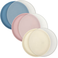 Silicone Plates (Non-Suction, Undivided) – Set of 3 with Lids