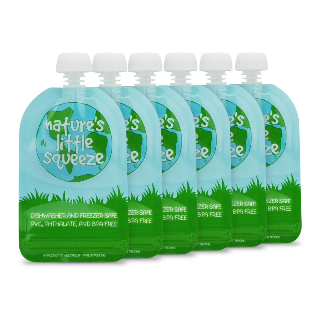 "Nature's Little Squeeze" Reusable Food Pouches - WeeSprout