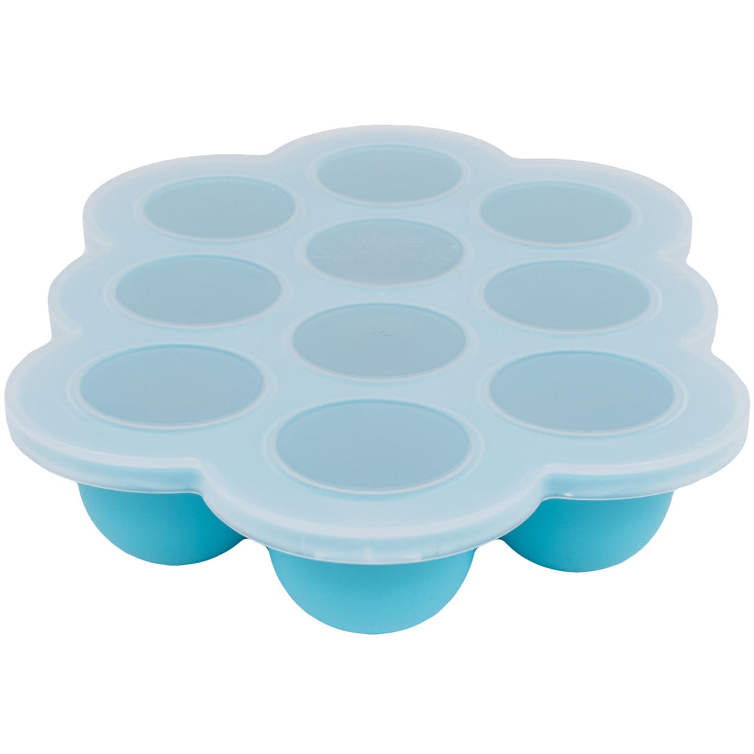 Silicone Baby Food Freezer Tray with Clip-On Lid by WeeSprout - Perfect Storage