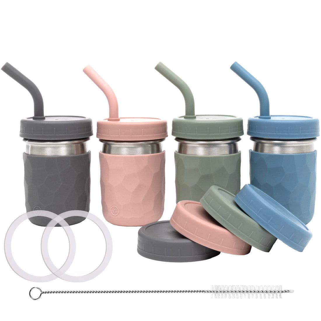 stainless steel drinking jars snack containers