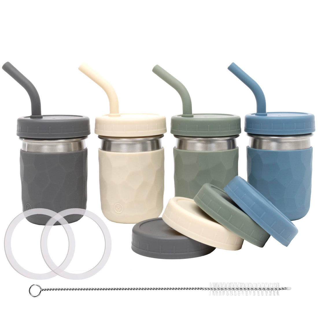 stainless steel drinking jars snack containers