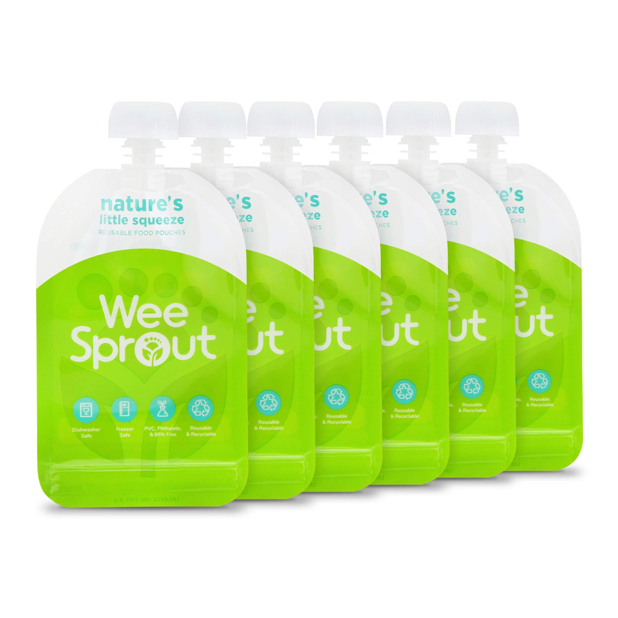 Reusable Food Pouches – Available in 3.4 oz, 5 oz, 7 oz (original)