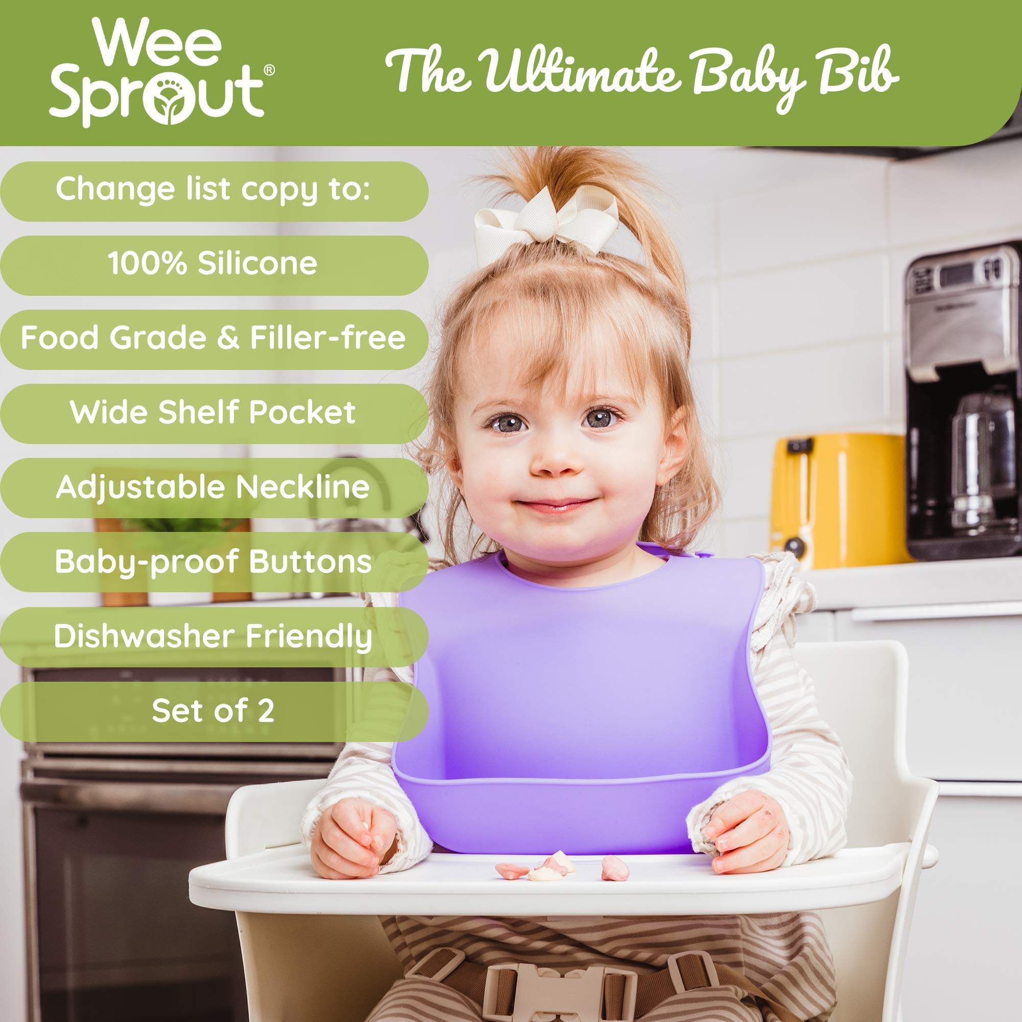 Waterproof Silicone Bibs