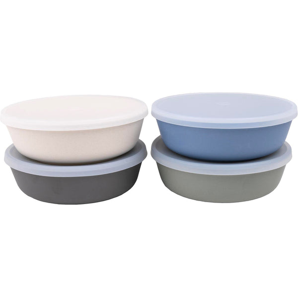 Bamboo Bowls with Lids (Set of 4) – 15 oz