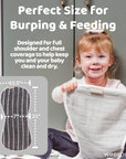 Organic Cotton Burp Cloths (Set of 4)