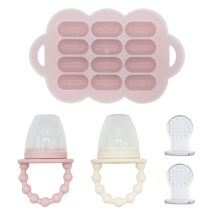 2 Silicone Feeders & Freezer Tray