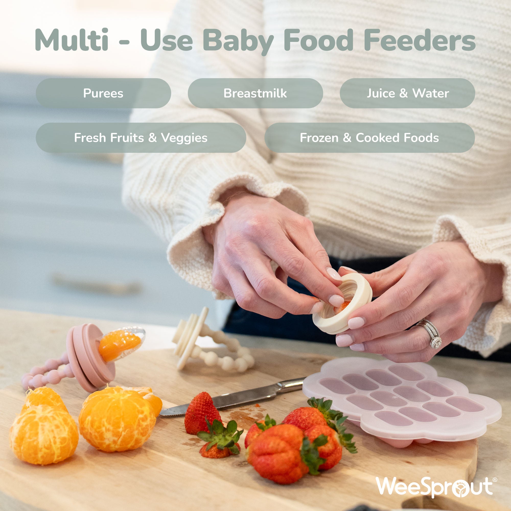 Baby Food Feeders with Freezer Tray