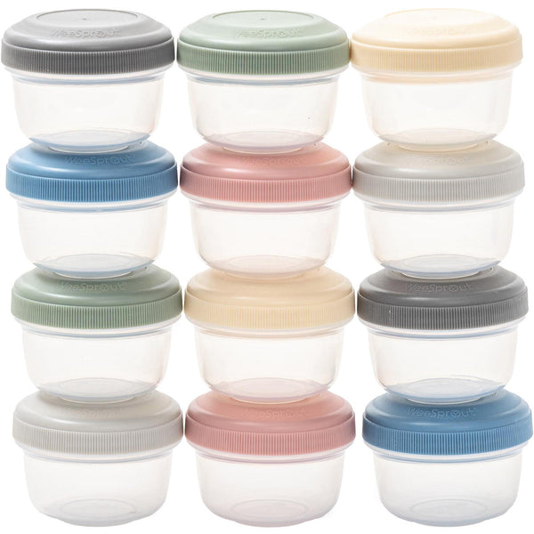 Plastic Baby Food Storage Containers (Set of 12)