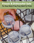 Plastic Baby Food Storage Containers (Set of 12)