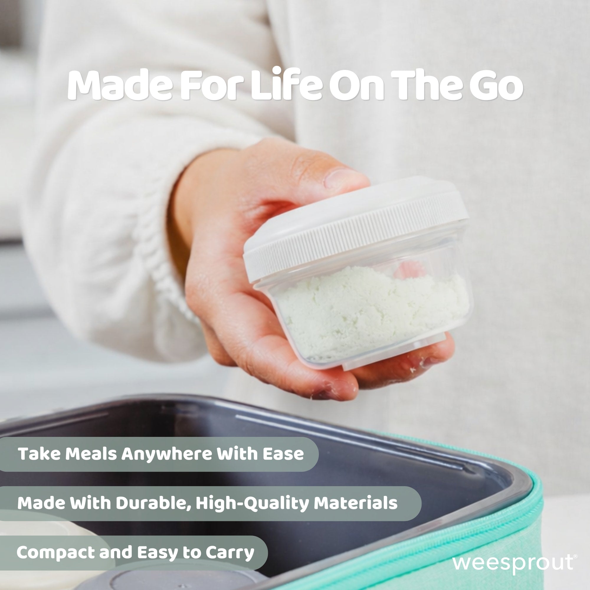 Plastic Baby Food Storage Containers (Set of 12)