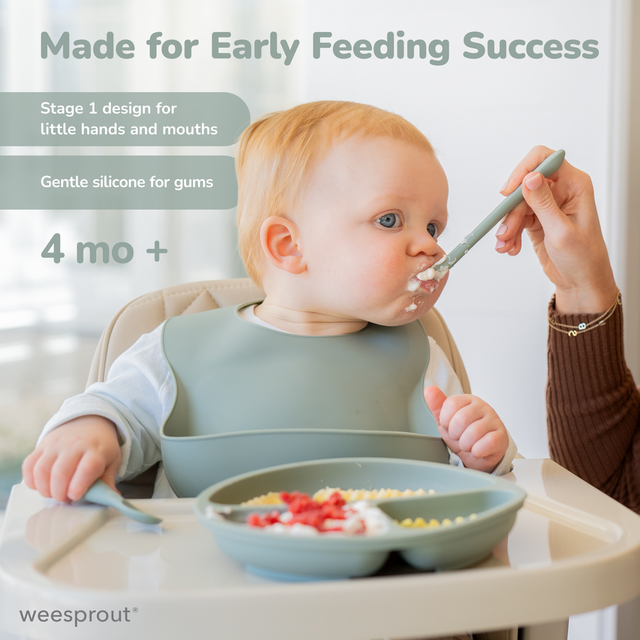 First Stage Infant Feeding Spoons – Set of 3 with Carrying Case