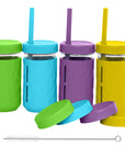 3-in-1 Glass Cups for Kids – 8 oz or 12 oz (Set of 4)