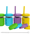 3-in-1 Glass Cups for Kids – 8 oz or 12 oz (Set of 4)