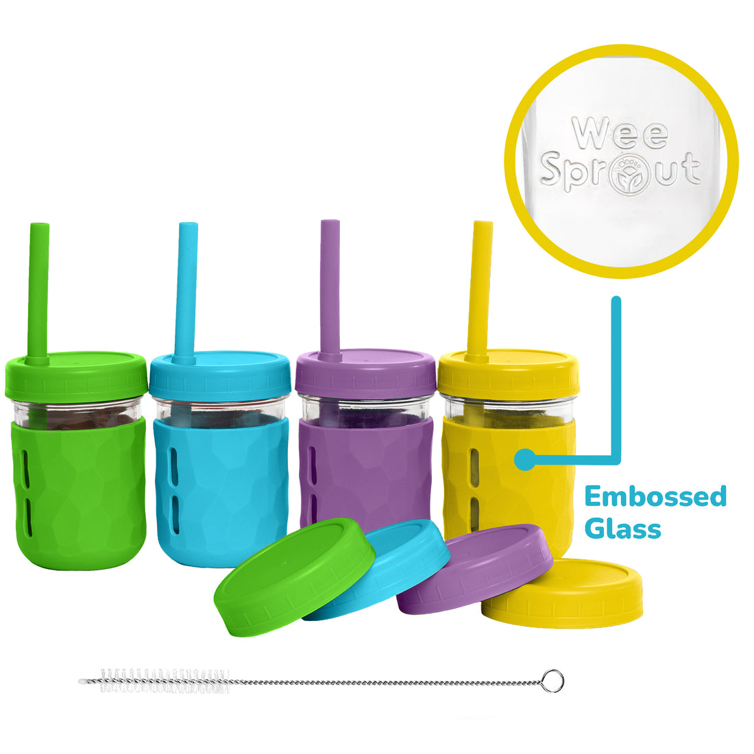 3-in-1 Glass Toddler Cups