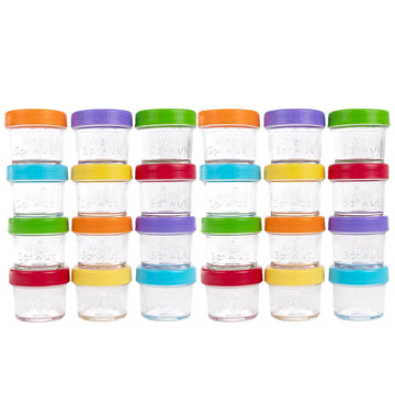 Glass Baby Food Storage Jars – 4 oz (Set of 24)