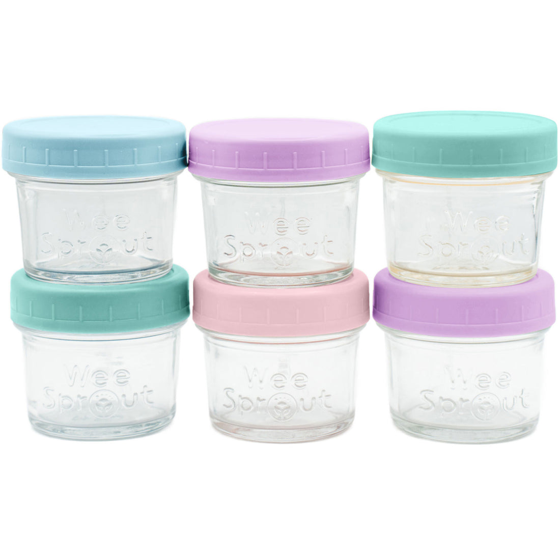 Glass Baby Food Storage Jars – 4 oz (Set of 6)
