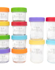Glass Baby Food Storage Jars – 4 oz & 8 oz Mixed Set (12-Pack)