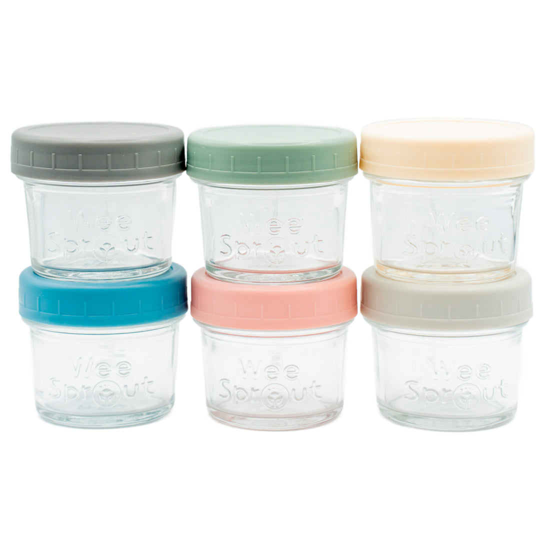 Glass Baby Food Storage Jars – oz (Set of 6)