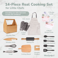 Little Chef Kids Cooking Set – 14 Pieces