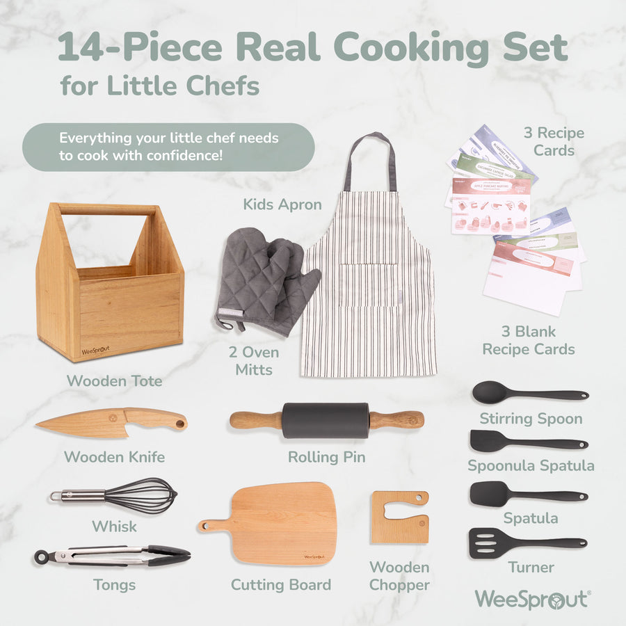 Little Chef Kids Cooking Set – 14 Pieces