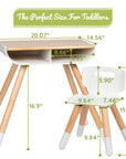 Modern Kids Study Desk and Chair Set with Dual Storage Boxes