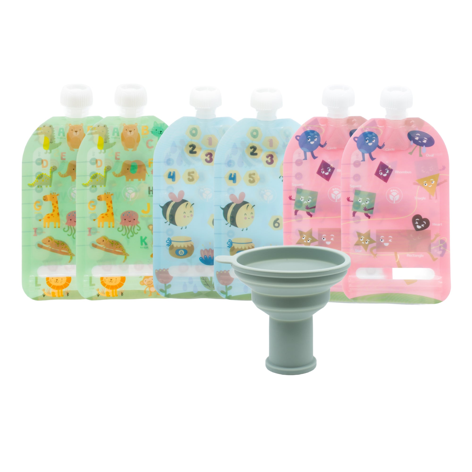 Reusable Food Pouches – Available in 3.4 oz, 5 oz, 7 oz, and Variety Packs