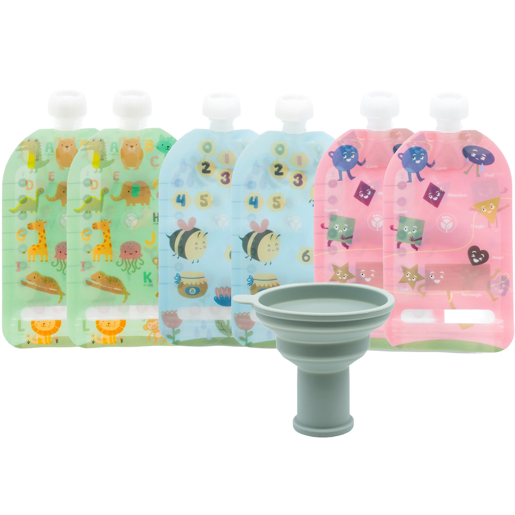 Reusable Food Pouches – Available in 3.4 oz, 5 oz, 7 oz, and Variety Packs