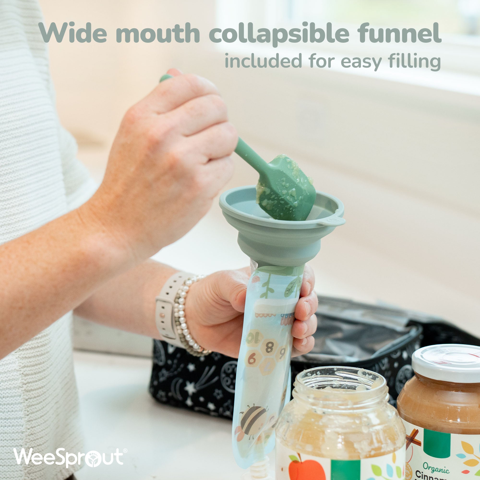 Reusable Food Pouches – Available in 3.4 oz, 5 oz, 7 oz, and Variety Packs