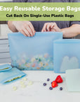 Reusable Silicone Bags (Set of 3)
