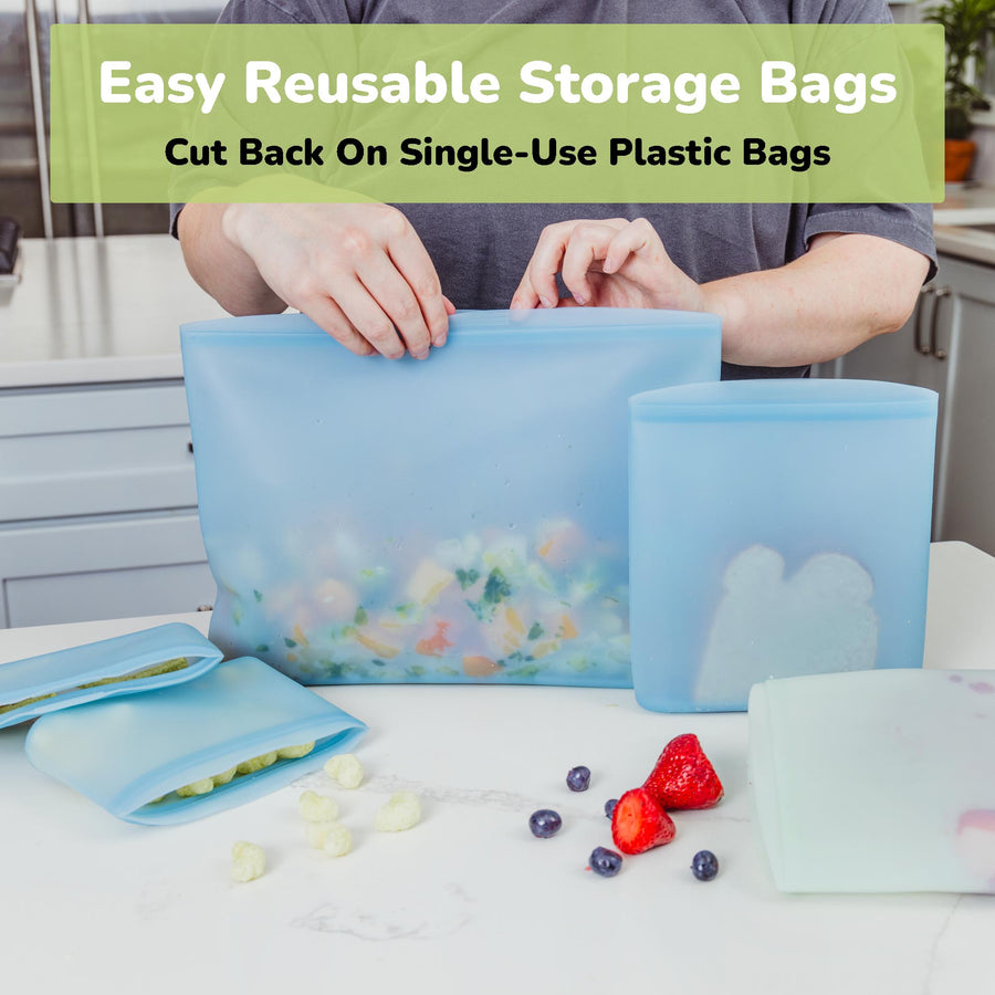 Reusable Silicone Bags (Set of 3)