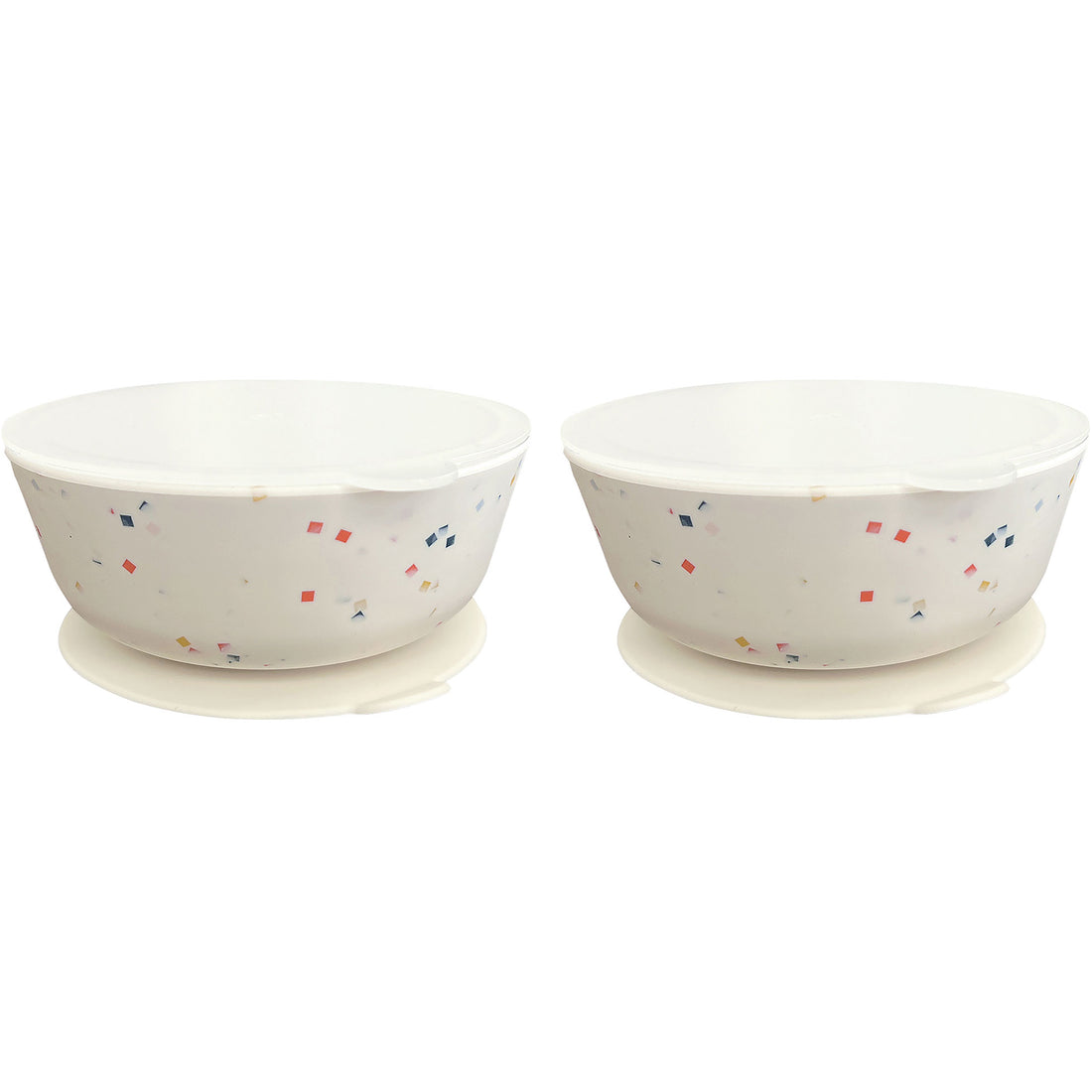 Silicone Suction Bowls with Lids – 12 oz (Set of 2)