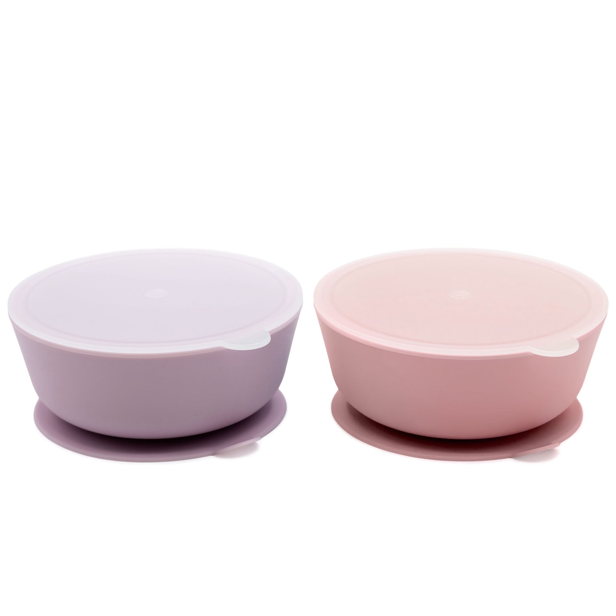 Silicone Suction Bowls with Lids – 12 oz (Set of 2)